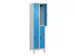 dubbeldekse locker,HxBxD 1950x500x500mm,2x2vak.,vak B 250mm