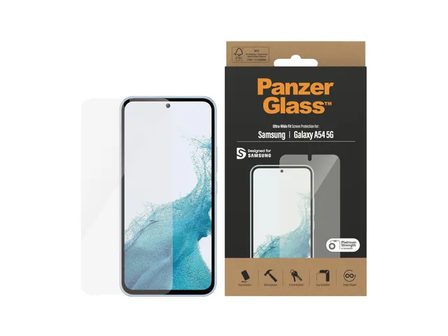 PanzerGlass Screen Protector Samsung Galaxy A54 5G | Ultra-Wide Fit