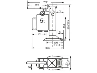 Machineheffers 6931 5000kg - 3