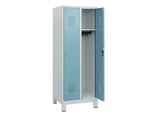schoollocker,HxBxD 1630x600x500mm,2vak,vak B 300mm,cil.-slot,voeten