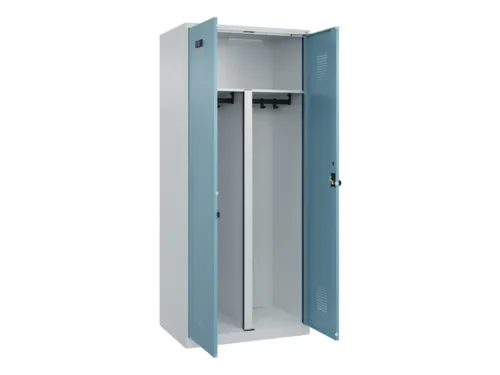 PBM-locker,HxBxD 1850x800x500mm,2vak,vak B 400mm,draaigrendel