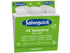 Salvequick 6943 navulling sensitive pleisters voor pleisterdispenser,