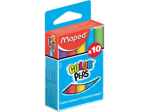 Schoolbordkrijt Maped Color'Peps set à 10 stuks assorti
