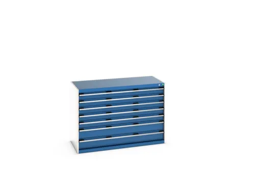 ladekast 900x1300x650mm 7laden zware lasten RAL7035 front RAL5010