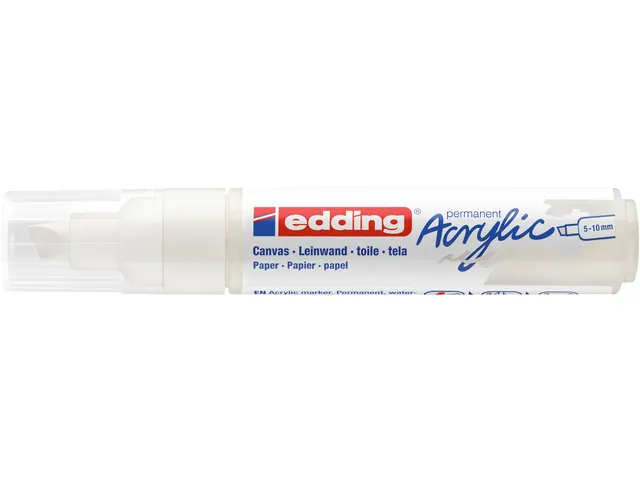 Acrylmarker edding e-5000 breed verkeerswit
