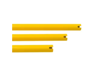vloerbarrière,dwarsbalk,v. binnen,LxØ 1500mmx48,3mm,staal,geel - 2