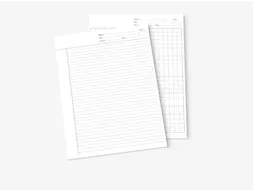 Proefwerk en examenpapier A4 ECF Lijn 70 Gram 1000 Vel