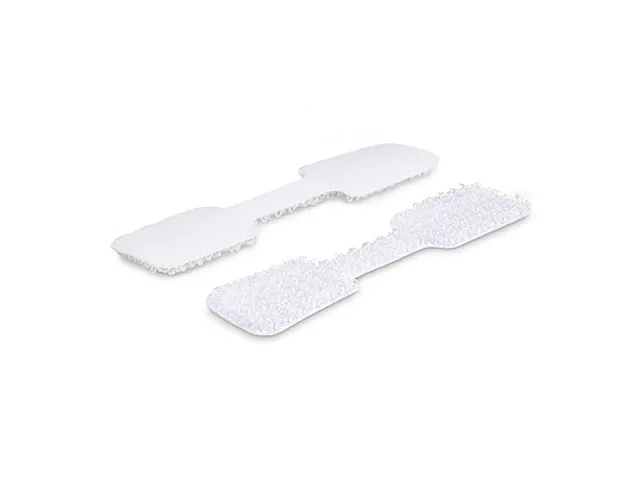 9cm Kabel Labels klittenband wit 100 stuks