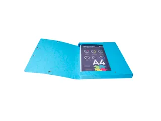 Klasseerdoos glansk. rug 25mm A4 turk. - 3