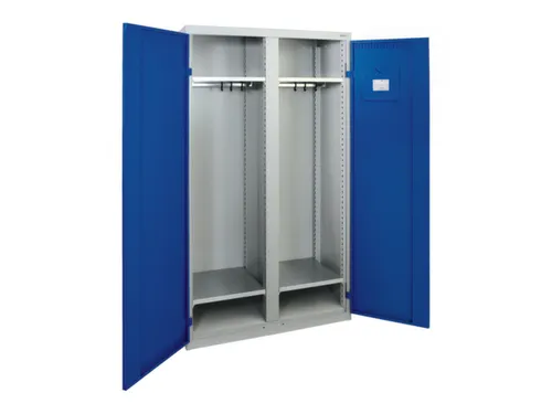 Garderobekast 1800x1000x500mm 2 Vakken Staal Romp Ral7035