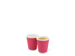 Beker porselein Les Artistes Paris 180ml siliconen grip ribbel Roze