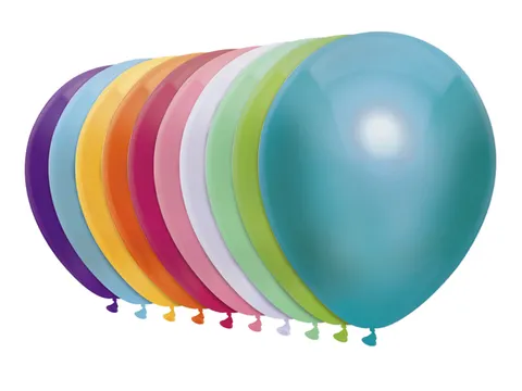 Ballon Haza uni 30cm 50 stuks metallic assorti
