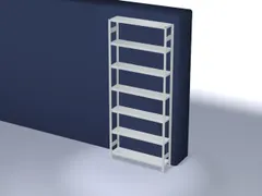 systeemstelling,grondveld,HxBxD 3000x1360x335mm,vakl. 300kg