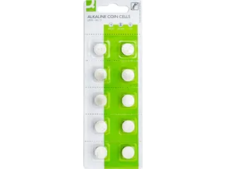 Q-connect Knoopcel batterij LR44 Alkaline 10 stuks - 1