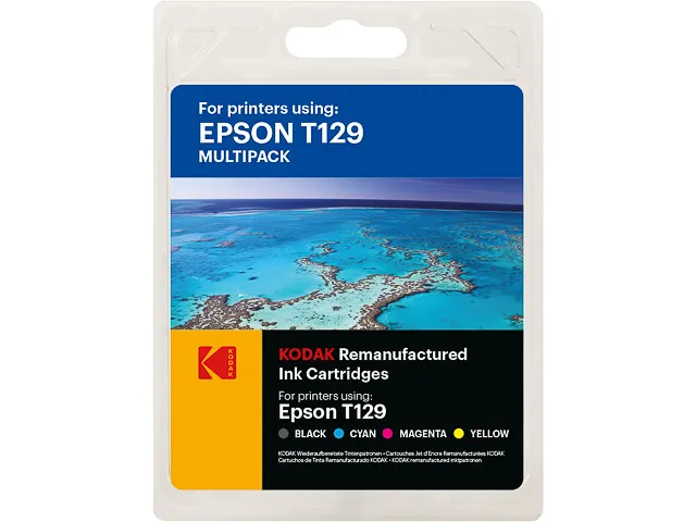 Kodak Epson T1295 BX inkt CMYK Rebuilt set van 4