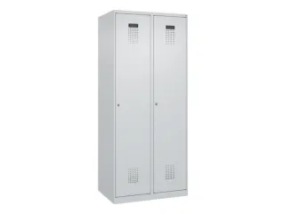 locker,HxBxD 1850x800x500mm,2vak,vak B 400mm,cil.-slot,staand op vloer - 2