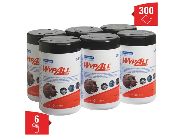 Reinigingsdoek WypAll 27x27cm 50vel per bus groen 7772