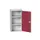 wandkast 1000x525x350mm 2xStalen bodem sokkel Ral 7035 front Ral 3004