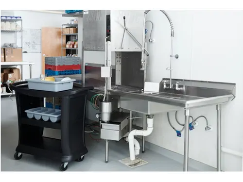 Serveerwagen 3 etages 136kg 52x97cm zwart