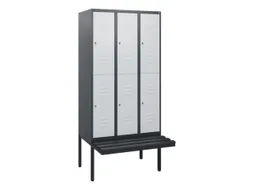 Dubbeldekse dekenkist,HxBxD 1950x900x815mm,3x2vak.,vak B 300mm