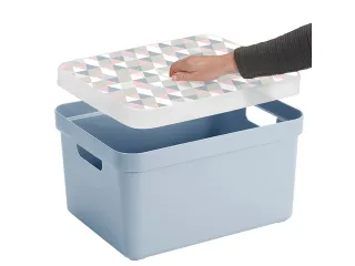 Sigma Home opbergbox 32L blauw - 44,5x34,5x24,3cm - 3