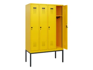schoollocker,HxBxD 1950x1200x500mm,4vak,vak B 300mm,draaigrendel - 1