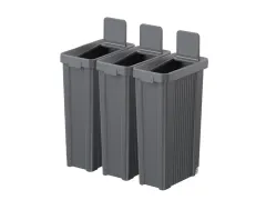 Vepa Bins SmartSort Recyclingstation 3 afvalbakken Grijs 3x70 liter