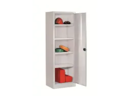universele kast,RAL 7035,HxBxD 1950x640x400mm,4xStalen bodem,cil.-slot