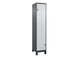 Z-garderobekast,HxBxD 1950x400x500mm,vak B 200/400mm,draaigrendel