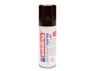 Verfspuitbus edding 5200 permanent spray glossy diepzwart - 1