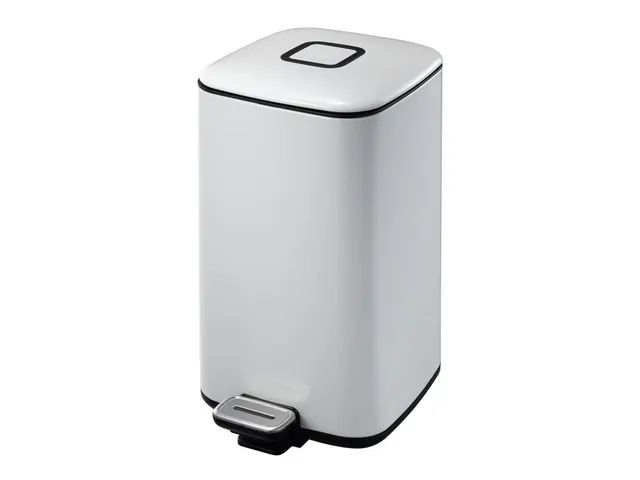 Vierkante Pedaalemmer Regent Step Bin 12 Liter Wit