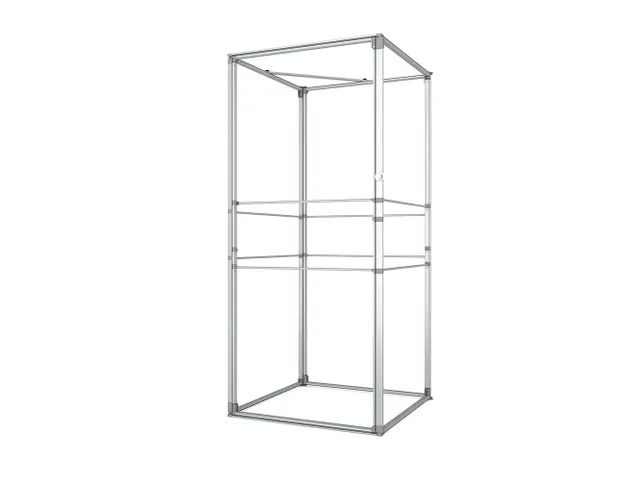 FlexFrame Opbergruimteset beurswand 98x230cm Zilver frame