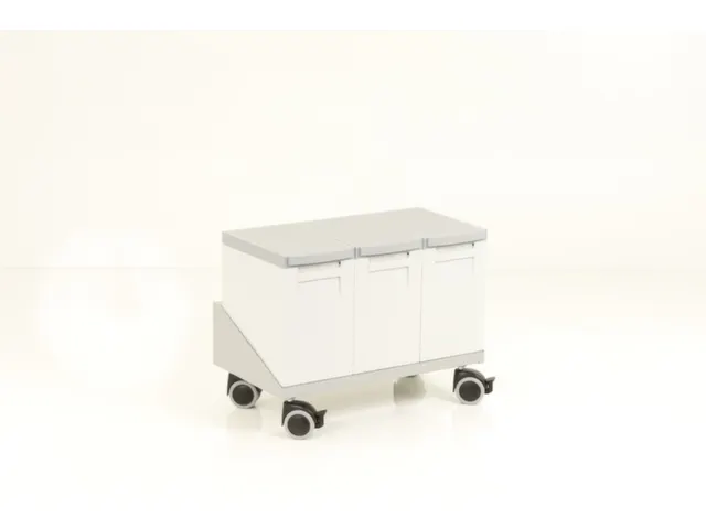 Onderwagen Voor 3 Afvalbakken 15 Liter