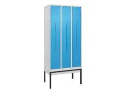 Z-garderobekast,HxBxD 2120x900x500mm,vak B 150/300mm,cil.-slot