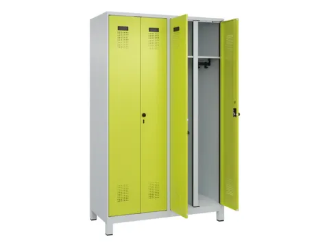 locker voor scheiding van kleding,HxBxD 1950x1200x500mm,4vak