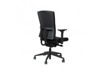 Bureaustoel 400-NPR Comfort Zwarte stof, Zwart voetkruis - 5