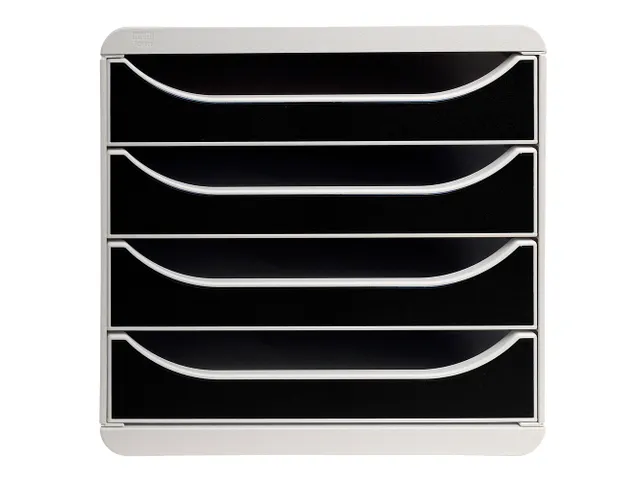 Ladenblok A4+ BIG-BOX Classic 4 lades Grijs Zwart