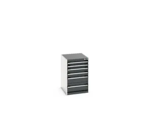 ladekast HxBxD 800x525x650mm 6laden romp RAL7035 front RAL7016 - 7