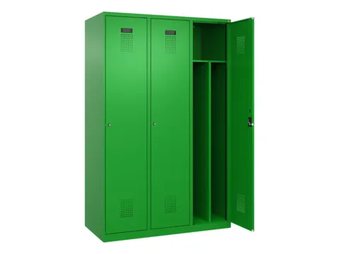 locker voor scheiding van kleding,HxBxD 1850x1200x500mm,3vak
