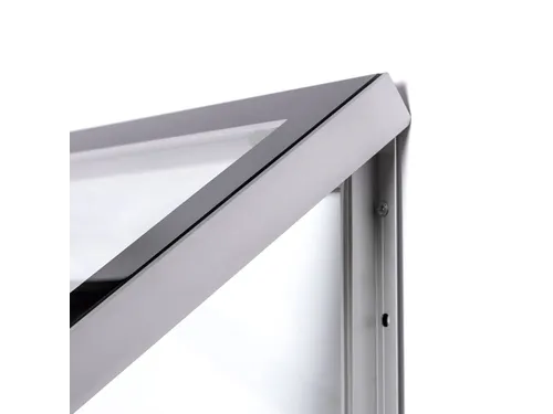 Vergrendelbaar Posterframe Slim Premium Design Outdoor A1 Alu/ Zwart