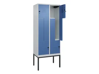 Z-garderobekast,HxBxD 2120x800x500mm,vak B 200/400mm,draaigrendel - 2