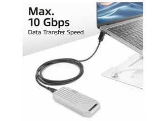 Kabel ACT USB-C standaard naar USB-C hoek boven/beneden 10Gbps 2m - 6