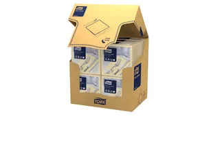 Tork 477622 Soft Dinnerservet Advanced Zand 39x39cm 1/8 vouw - 3