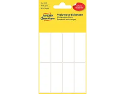 Etiket Avery Zweckform 3079 50x19mm wit 48 stuks