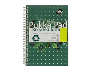 Notitieboek Pukka Jotta A5 lijn 55vel/110pagina's 80 gram groen - 2