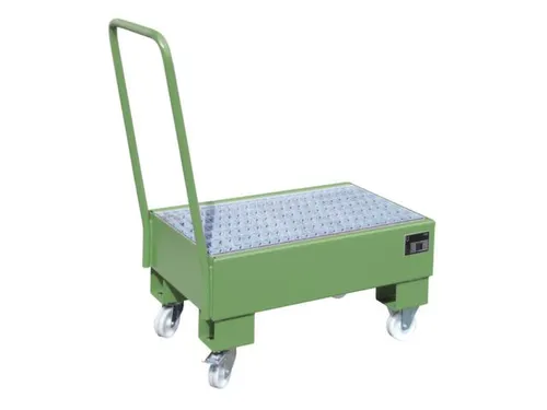 verrijdbare opvangbak,v. 2x60l vat,opvangvol. 61l,HxBxD 1075x500x940mm