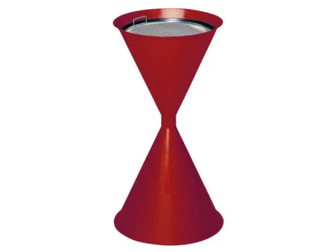 Zandasbak Staalplaat 730x400mm Ronde Trechter Sticker Verzinkt Ral3000