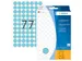 HERMA 2233 Multipurpose etiketten Rond 13mm Blauw 2464 stuks