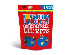Chocolade Tony's Chocolonely Lil' Bits triple chocolate 150 gram