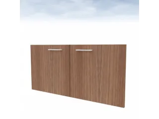 dubbele vleugeldeur,v. scheidingswand,1ordnerhoogte,HxB 860x450mm,hout - 2